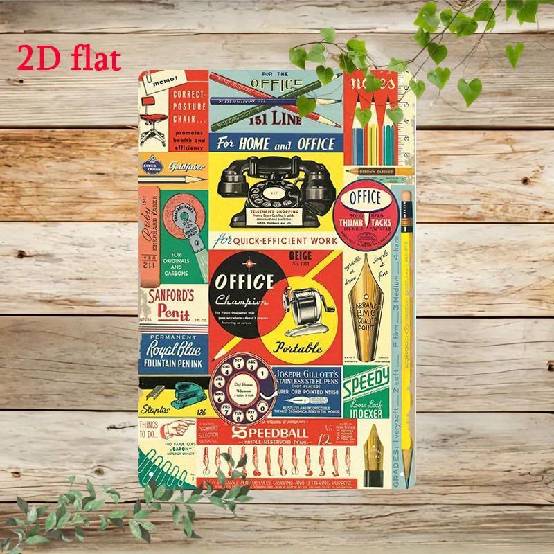 Supply Of Office Stationery - Office Stationery Metal Sign - Retro