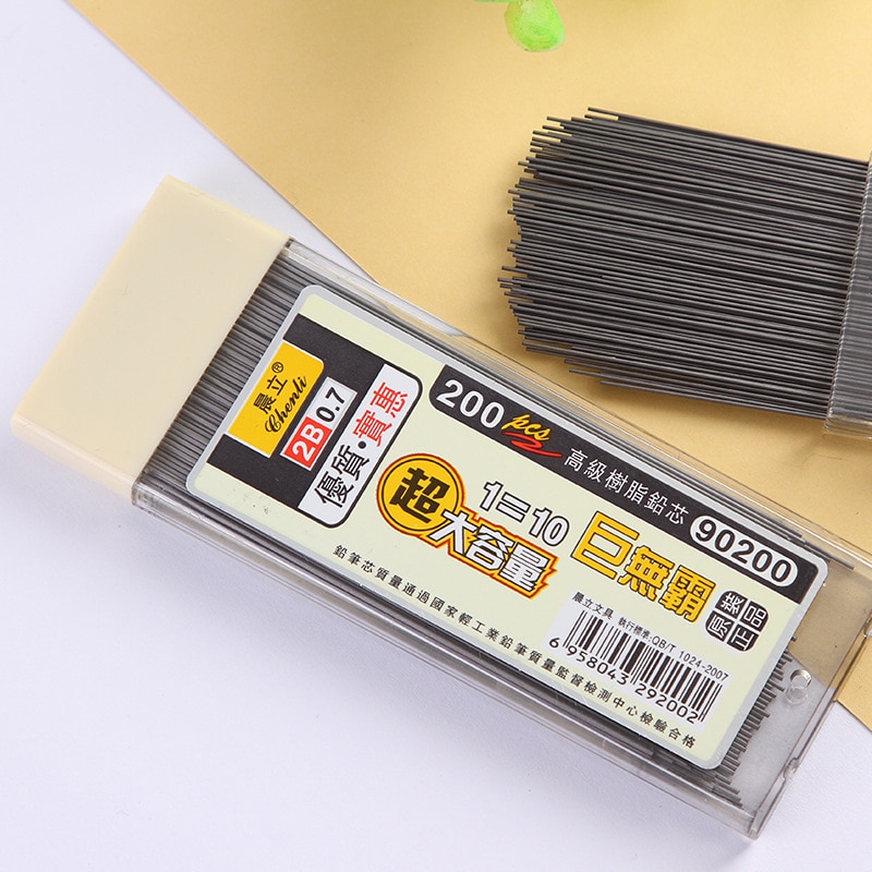 Mechanical Pencil Lead - 200Pcs 0.5/0.7mm Mechanical Pencil Leads 2B