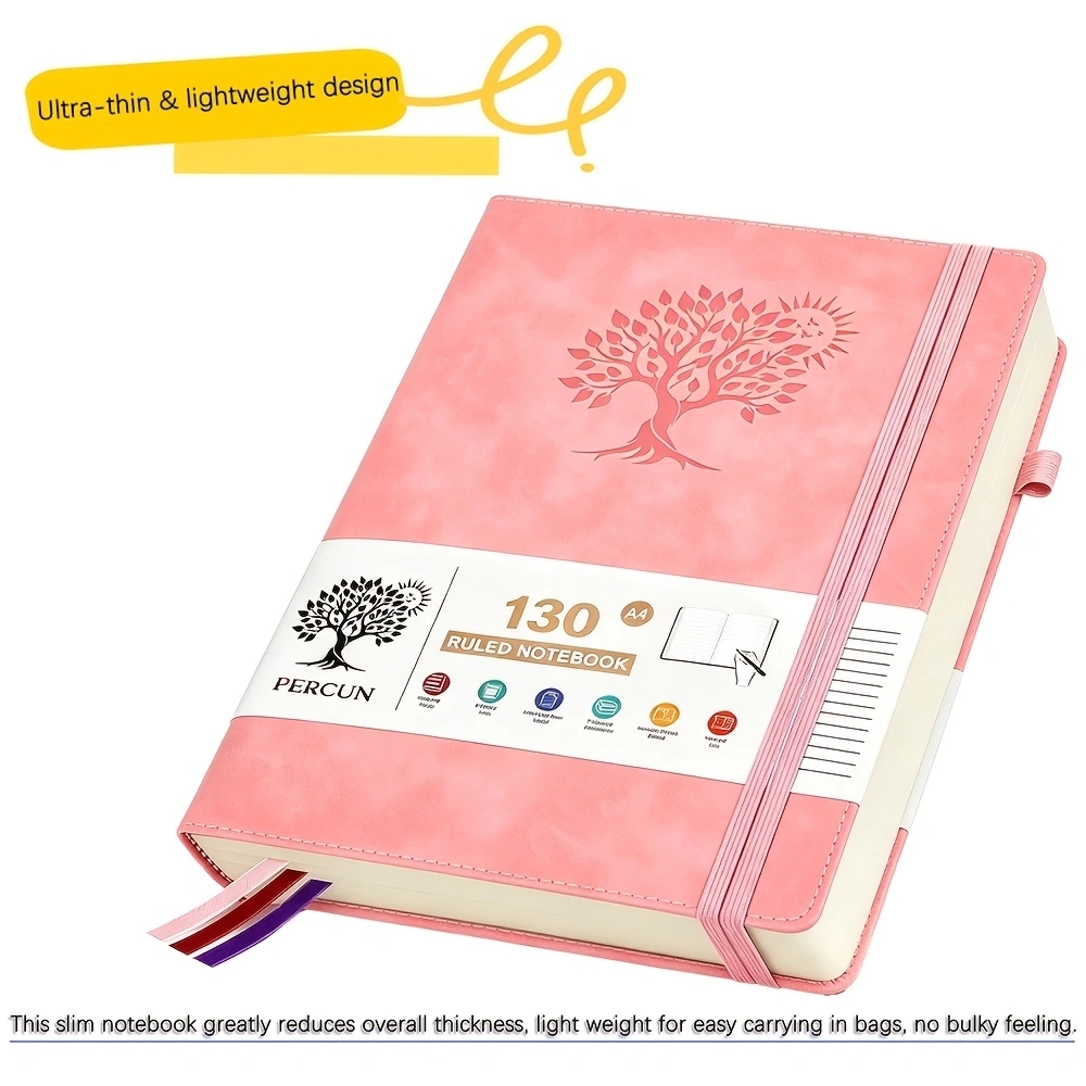 Journal Leather Hardcover - A4 Ruled Hardcover Diary Notebook, Faux