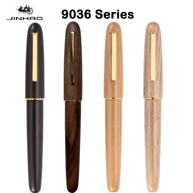 Office Stationery Supply Business - JINHAO 9036 Natural Wood Handmade Fountain