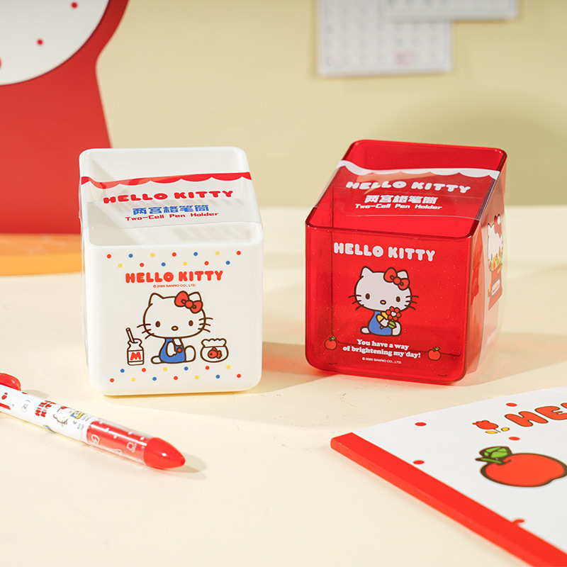 Ideal Stationery & Office Supply - Hello Kitty Compartmentalized Pencil Holder, Stationery