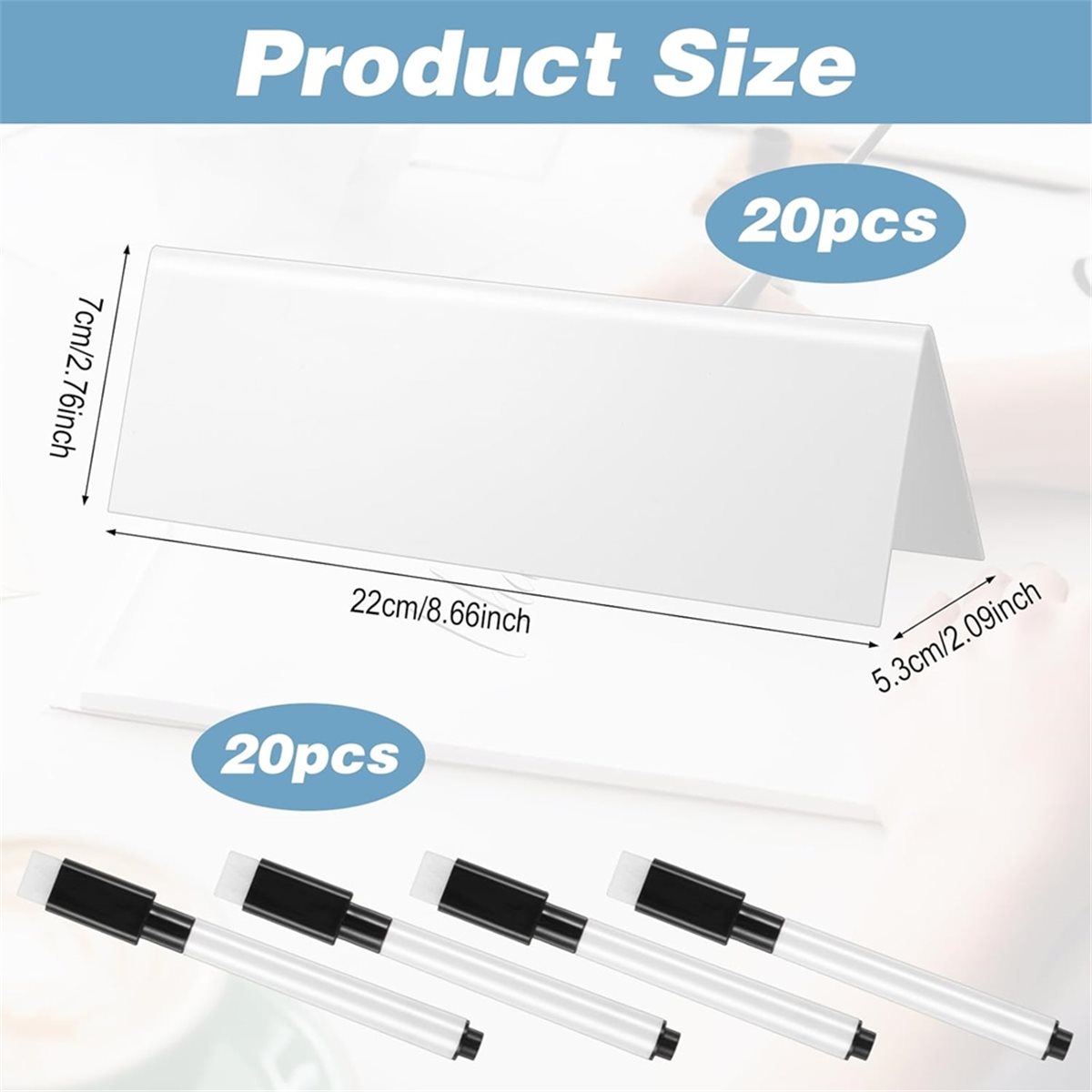 AB09 20 Pcs Dry Erase Name Ten - Desk Name Plate 评论和价格