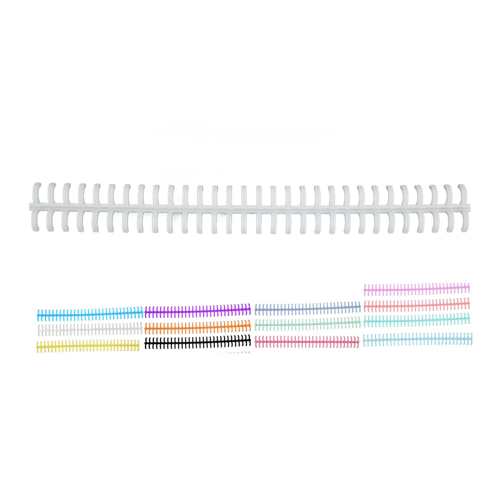 10PCS 30 Hole Loose Leaf Bindi - Binding Comb Plastic 评论和价格
