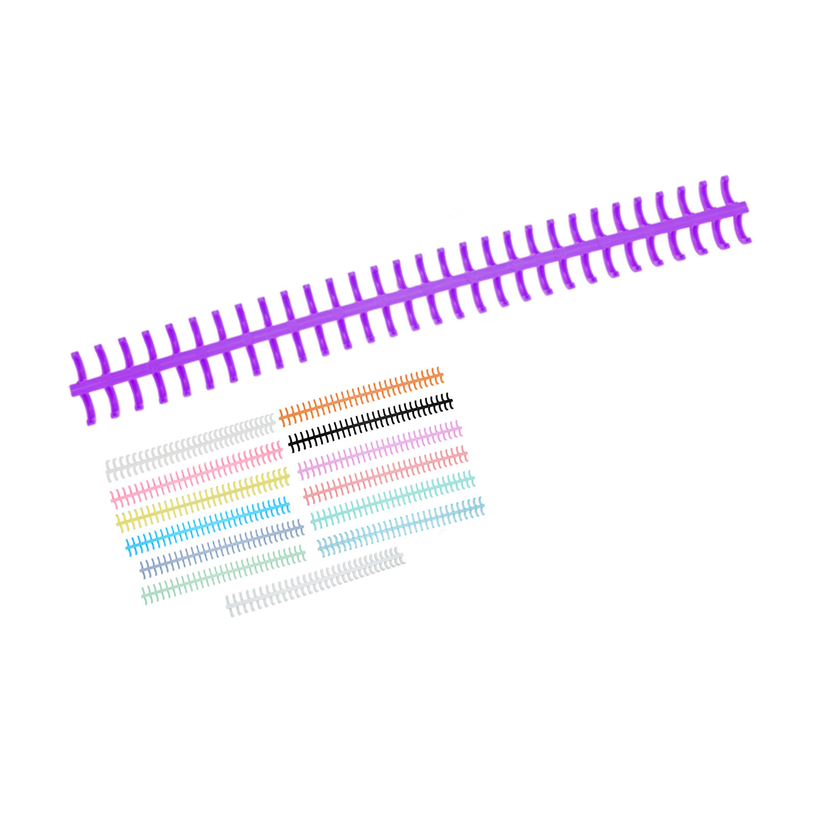 10PCS 30 Hole Loose Leaf Bindi - Binding Comb Plastic 评论和价格