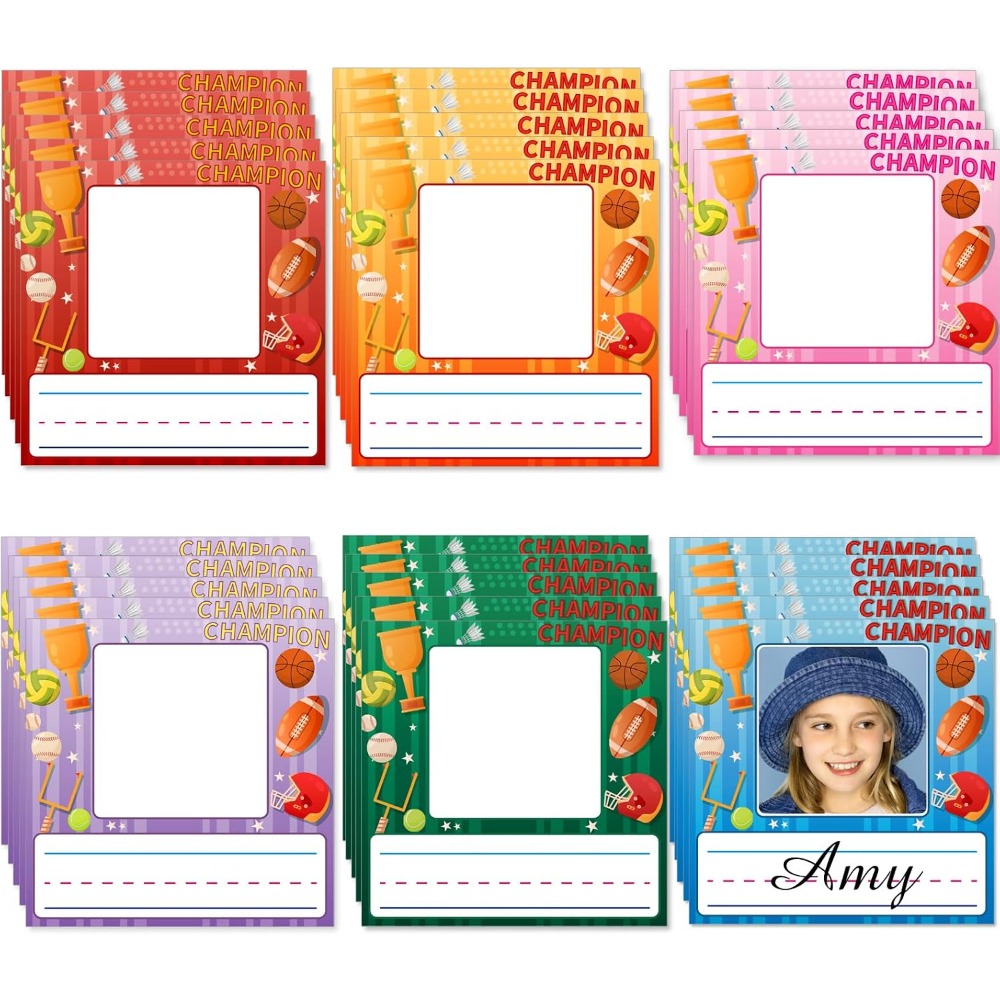 48 Pcs Kids Desk Nameplates wi - Desk Name Plate 评论和价格