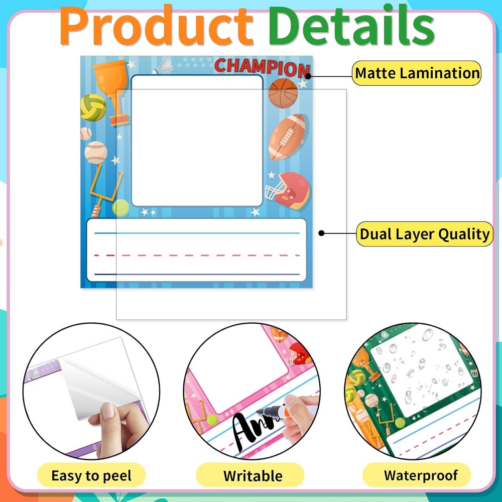 48 Pcs Kids Desk Nameplates wi - Desk Name Plate 评论和价格
