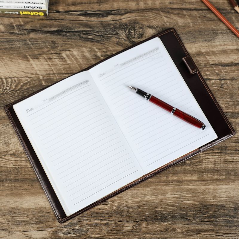 Genuine Leather Handmade A5 La - Office Stationery Supply Business 评论和价格