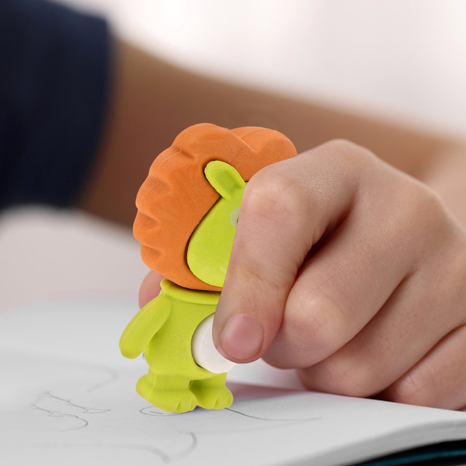 18Pcs Lion Erasers Cute Cartoo - Lion Stationery & Office Supply(Kunshan)Co.Ltd 评论和价格