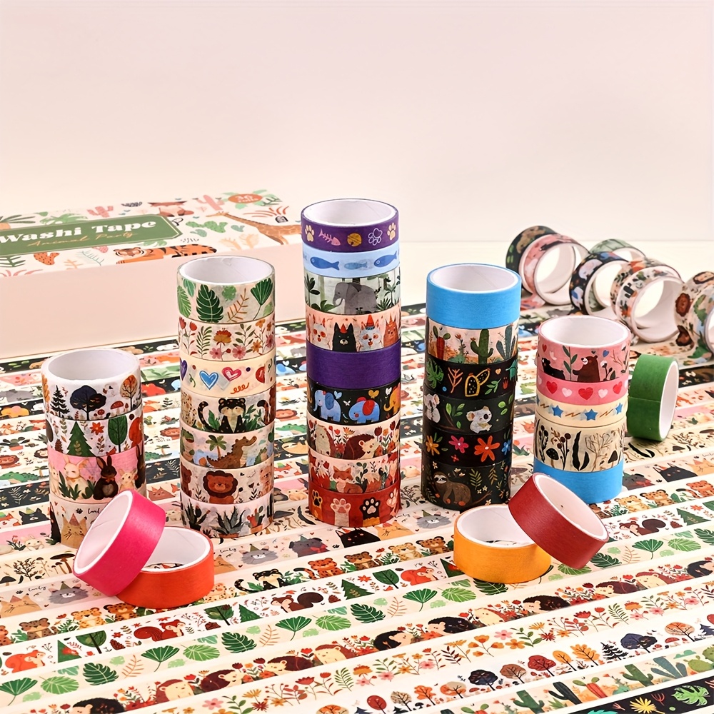 36 Rolls Vintage Animal Party  - Washi Tape Set 评论和价格