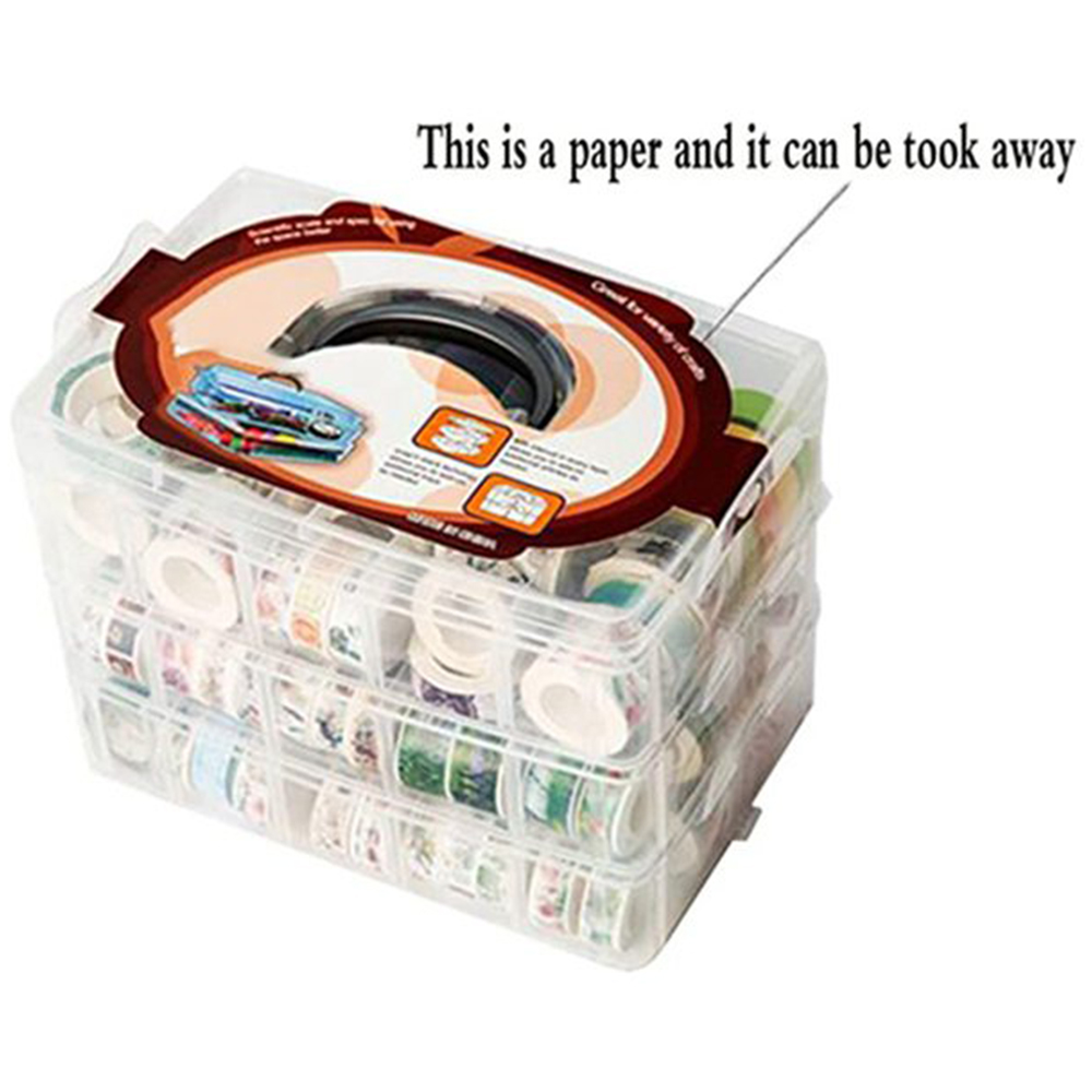 Clear 3 Layers 30 Grids Washi  - Washi Tape Set 评论和价格