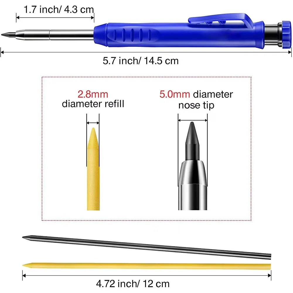 Solid Carpenter Pencil Set Woo - Mechanical Pencil Lead 评论和价格
