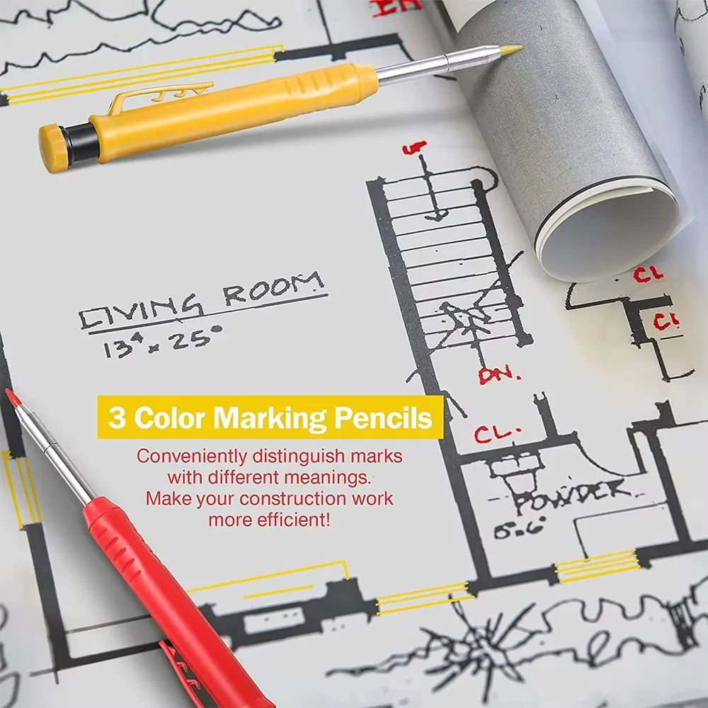 Solid Carpenter Pencil Set Woo - Mechanical Pencil Lead 评论和价格