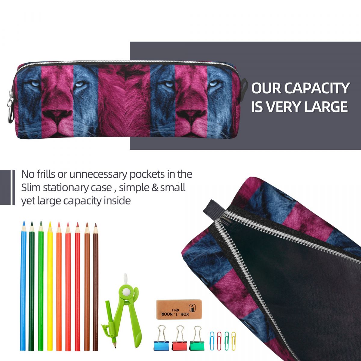 Aston Villa Lion Pencil Cases  - Lion Stationery & Office Supply(Kunshan)Co.Ltd 评论和价格