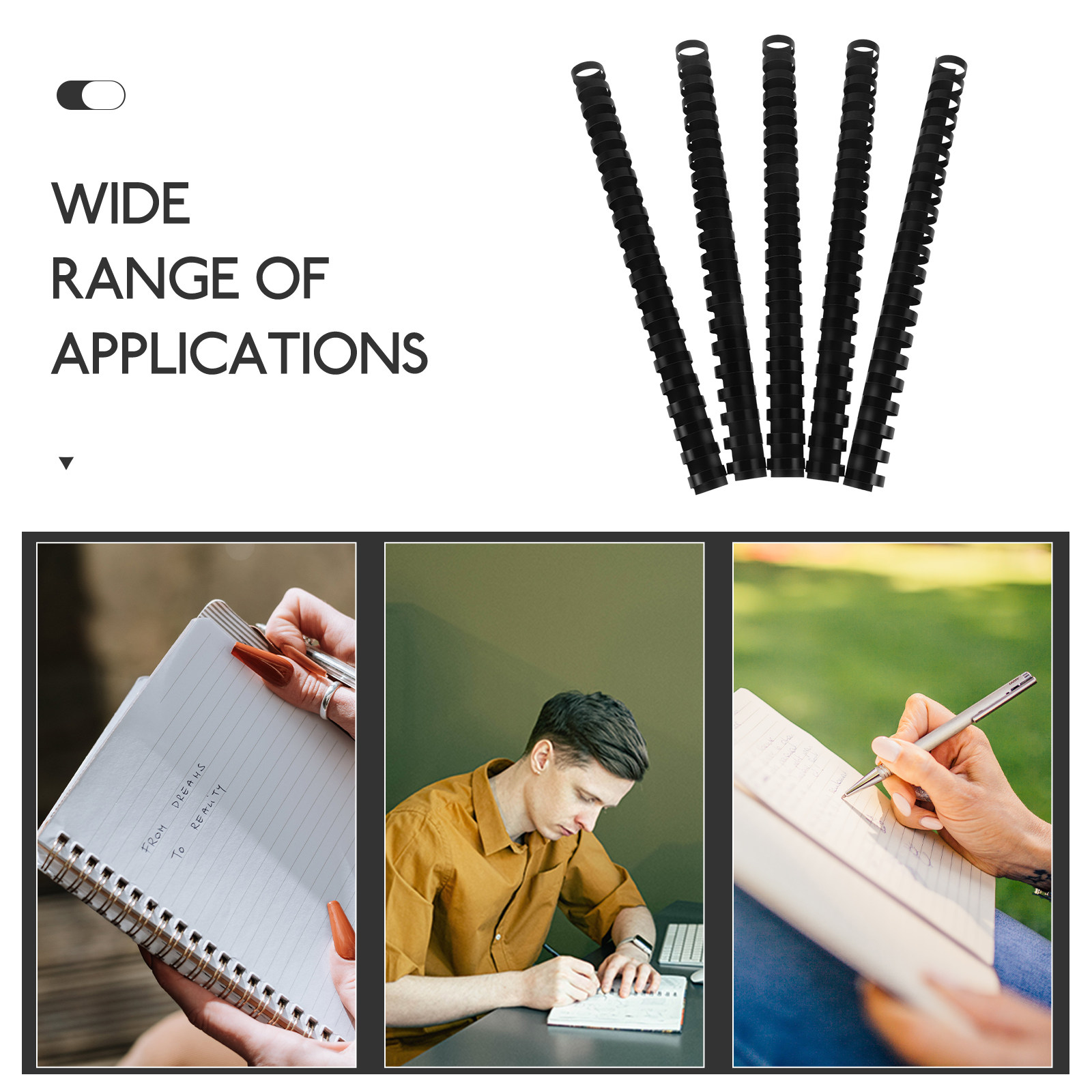 50Pcs Binding Combs 21 Rings P - Binding Comb Plastic 评论和价格