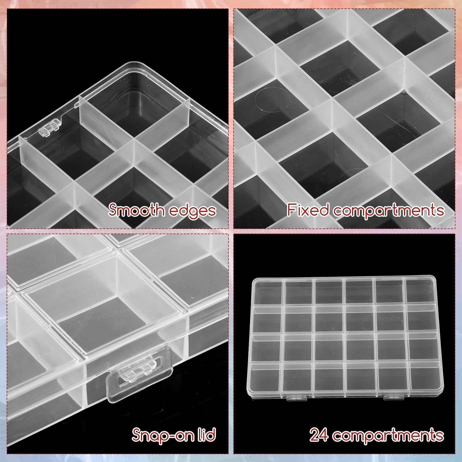 24-Grid Plastic Organizer Box  - Washi Tape Set 评论和价格