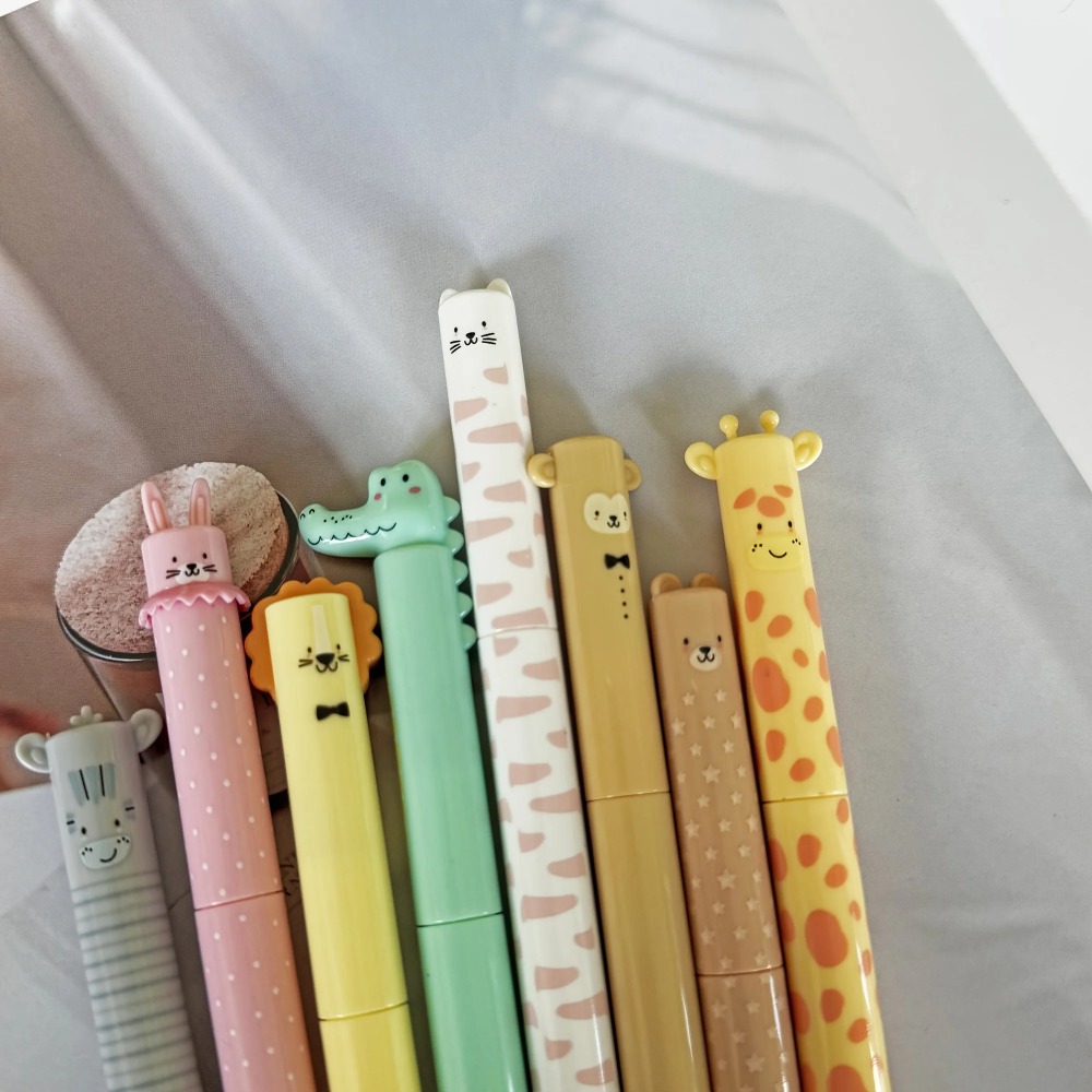 8pcs Kawaii Animal Head Press  - Lion Stationery & Office Supply(Kunshan)Co.Ltd 评论和价格