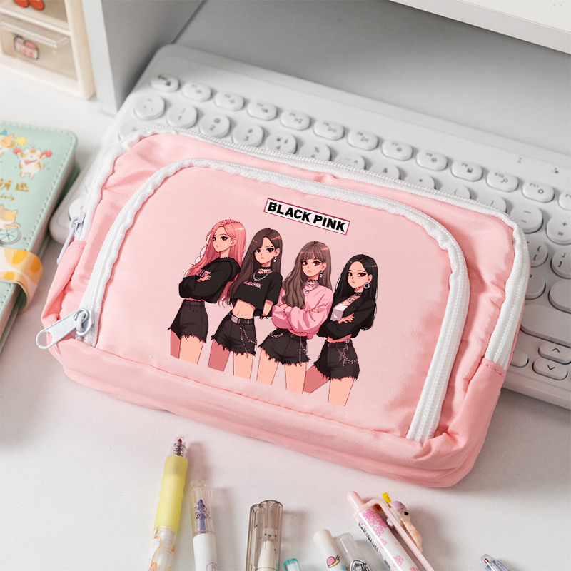 BlackPink Large Capacity Canva - Pencil Case Large 评论和价格