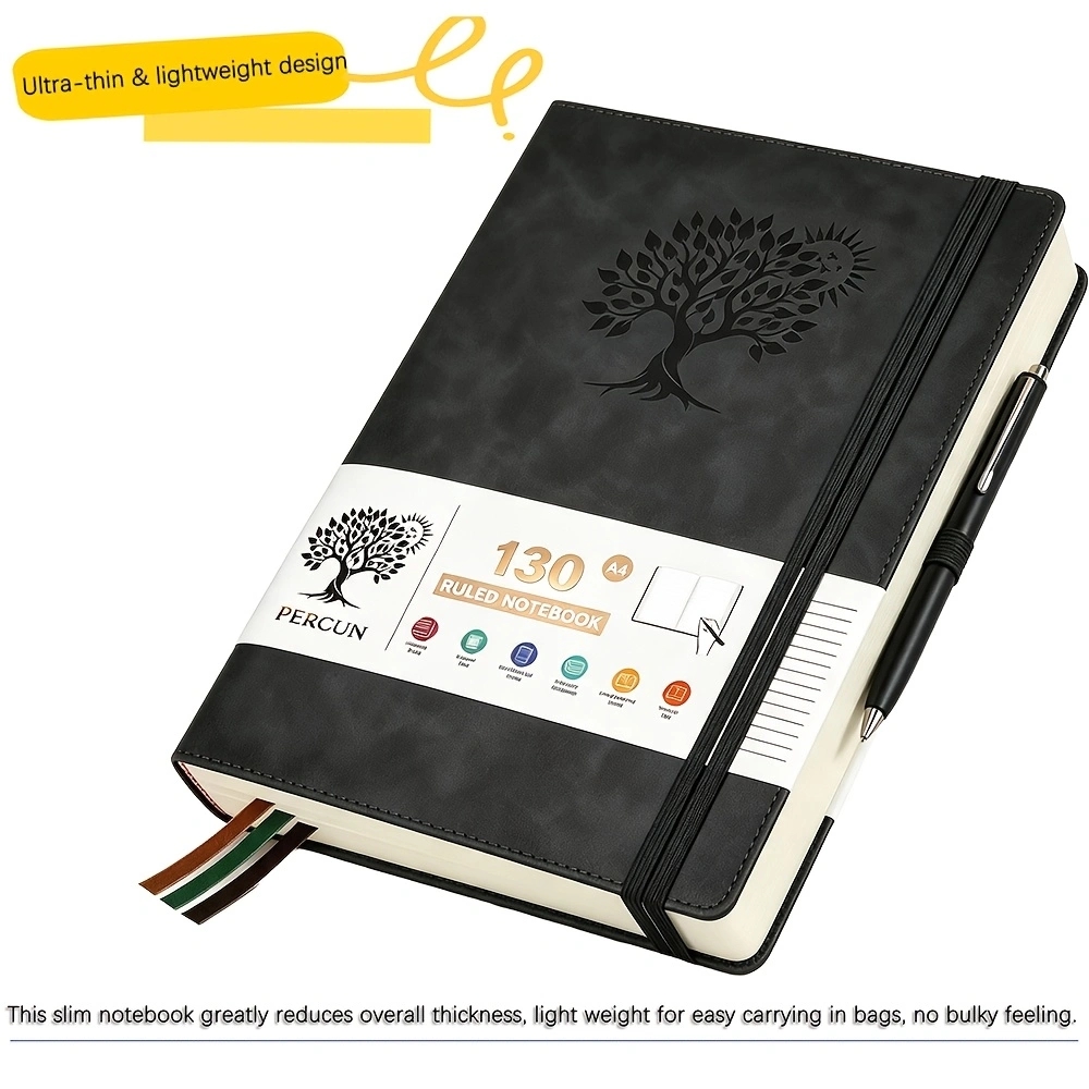 A4 Ruled Hardcover Diary Noteb - Journal Leather Hardcover 评论和价格