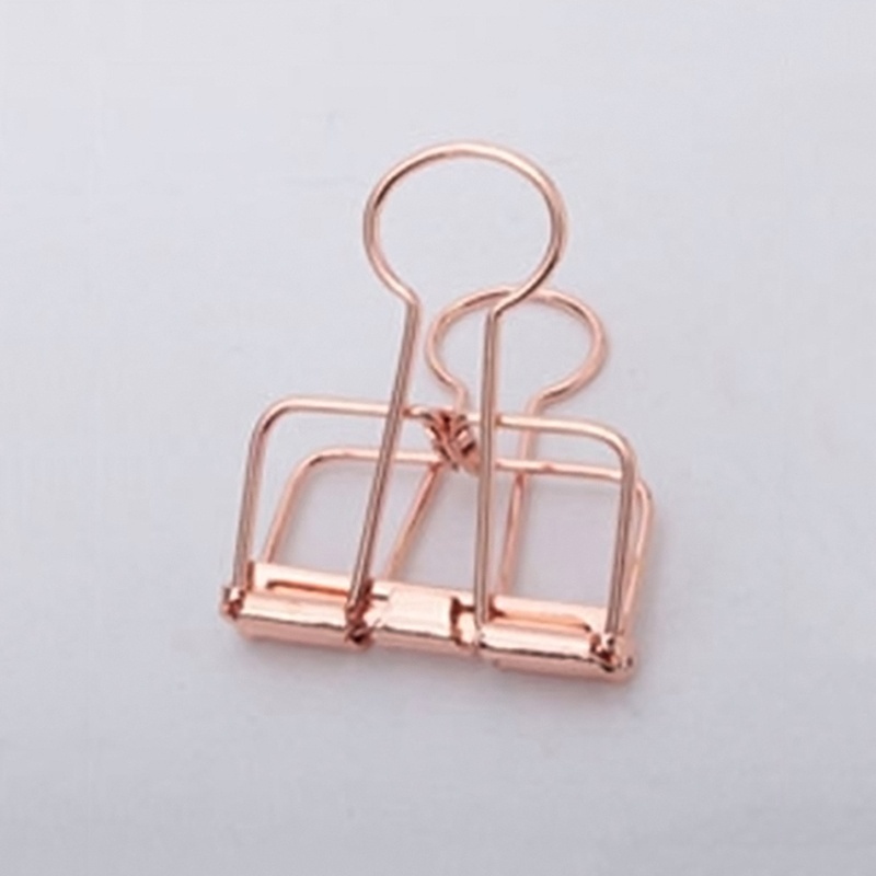 5Pcs Rosegold Binder Clips Pap - Binder Clip Assorted 评论和价格