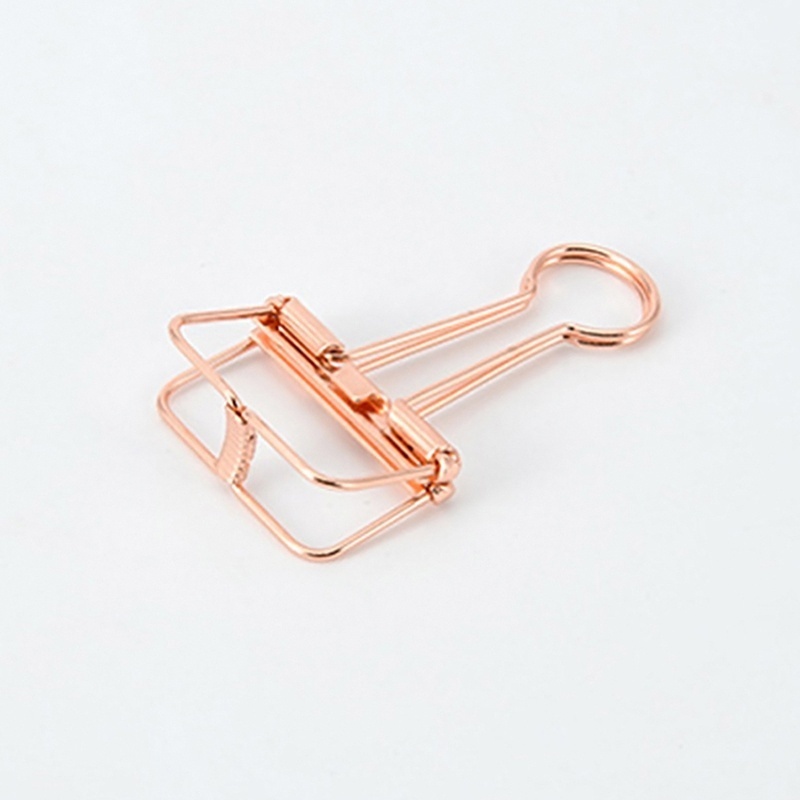 5Pcs Rosegold Binder Clips Pap - Binder Clip Assorted 评论和价格