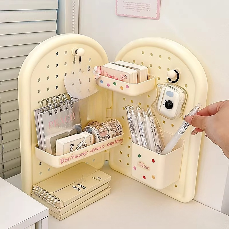 Cute Foldable Corner Pegboard  - Ideal Stationery & Office Supply 评论和价格