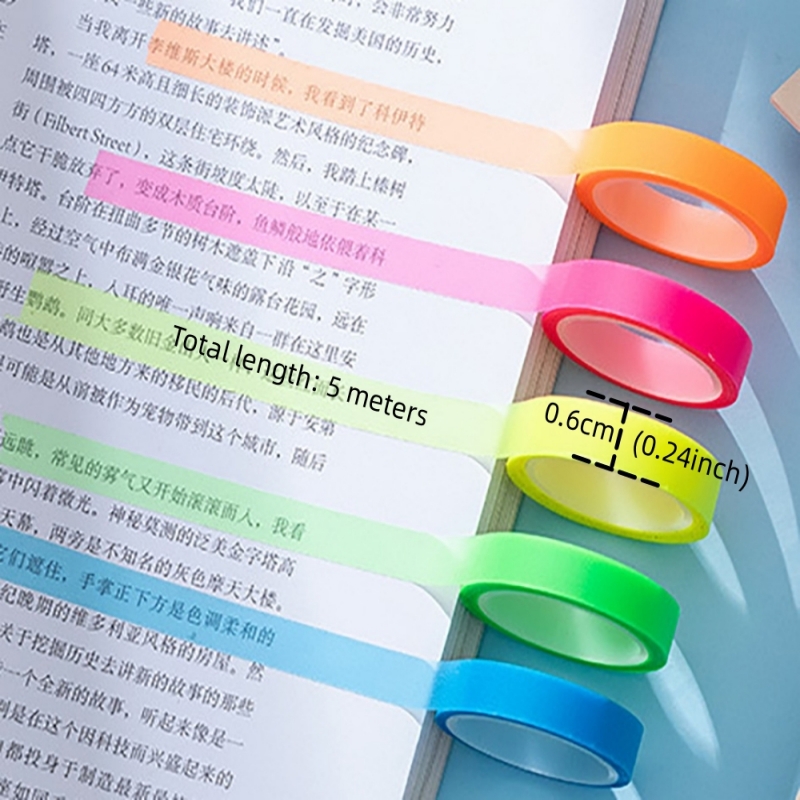 5 Rolls Multicolor Writable St - Correction Tape Roller 评论和价格